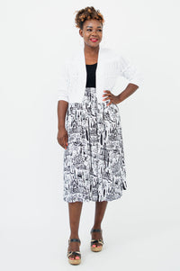 Paloma Dress, Journey, Linen Bamboo