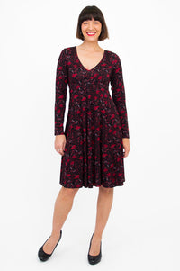 Pamela L/S Dress, Red Life, Bamboo