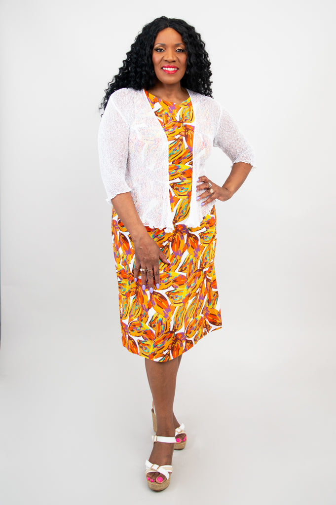 Patricia Dress, Koko, Linen Bamboo - Final Sale