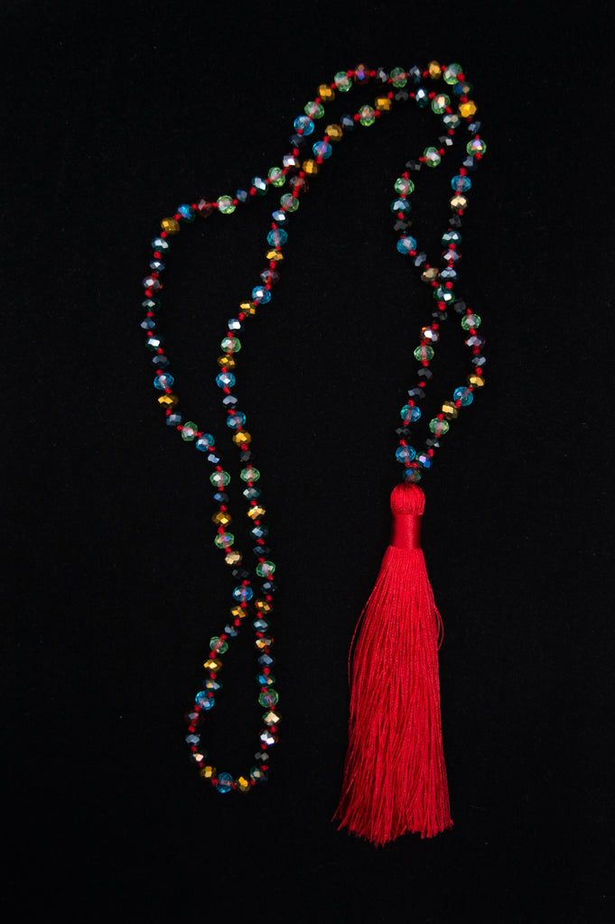 Red Tassel Necklace