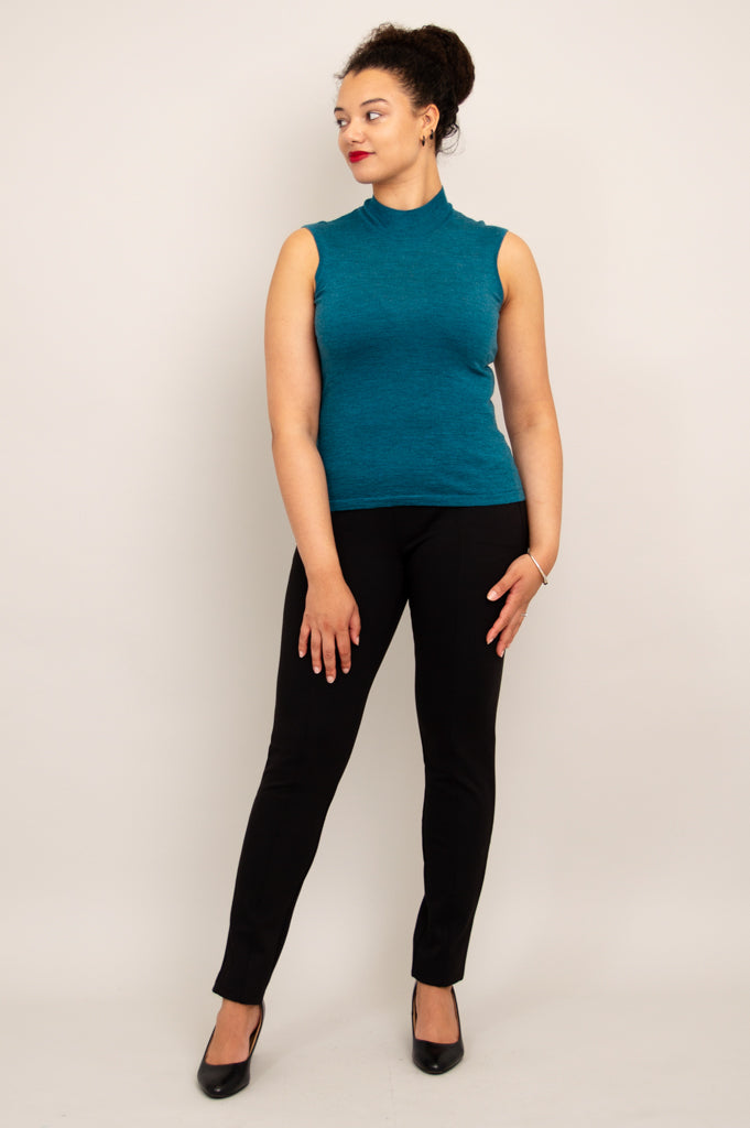 Rita Sweater, Forest, 100% Merino Wool