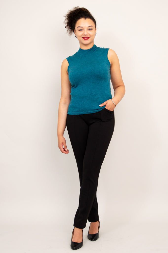 Rita Sweater, Forest, 100% Merino Wool