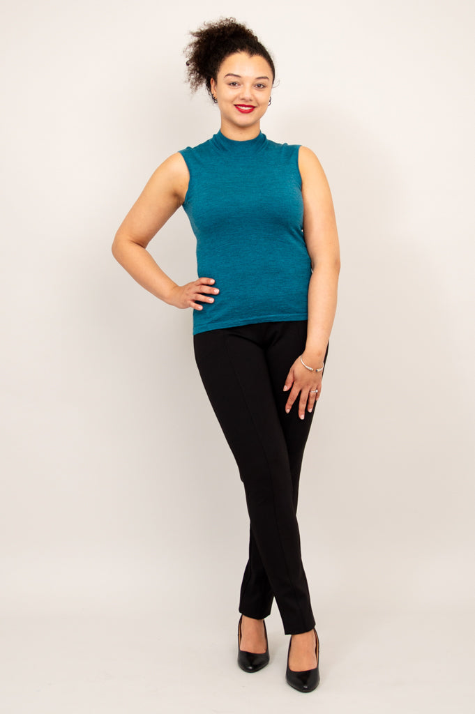 Rita Sweater, Forest, 100% Merino Wool