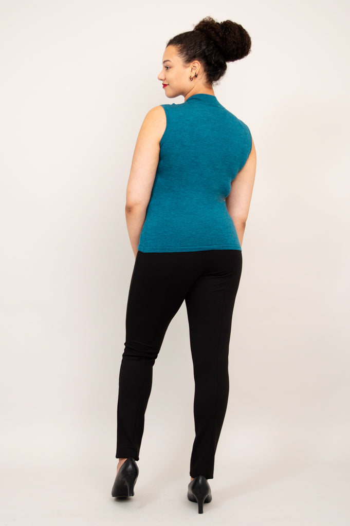 Rita Sweater, Forest, 100% Merino Wool