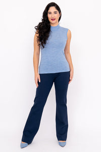 Rita Sweater, Soft Blue, Merino Wool