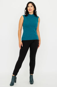 Rita Sweater, Teal, Merino Wool