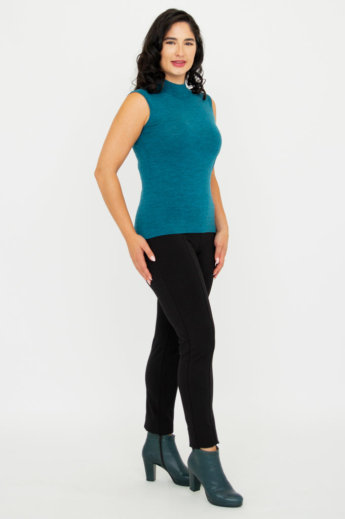 Rita Sweater, Teal, Merino Wool