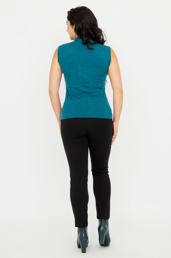 Rita Sweater, Teal, Merino Wool