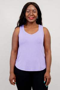 Ritzy Tank, Lavender, Bamboo