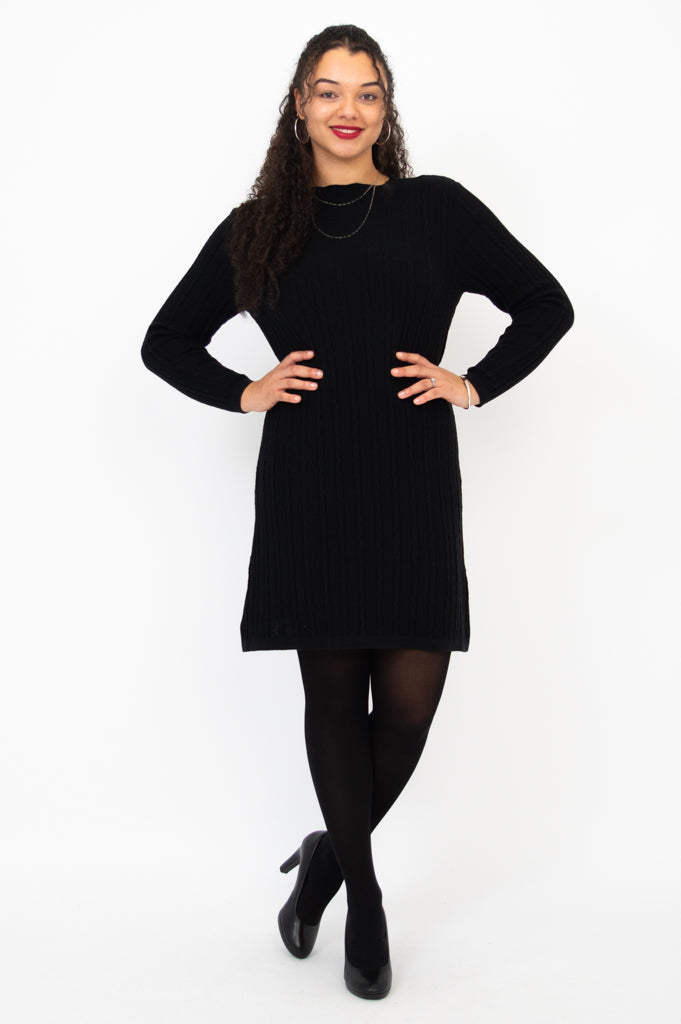 Rowan Dress, Black, Cotton