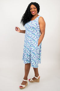 Sara Dress, Melbourne, Linen Bamboo