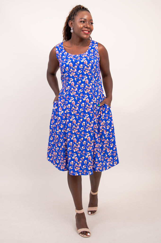 Sara Dress, Rushelle, Woven Bamboo