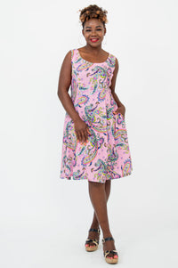 Sara Dress, Virtue, Linen Bamboo