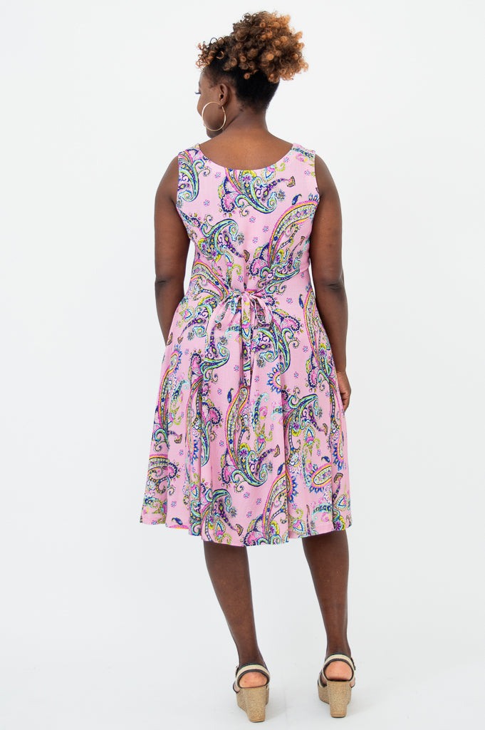 Sara Dress, Virtue, Linen Bamboo