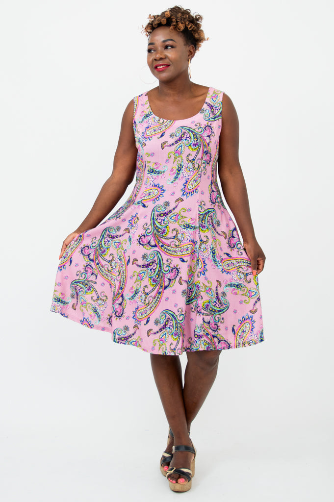 Sara Dress, Virtue, Linen Bamboo