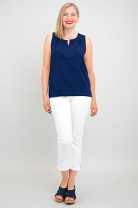 Scarlette Tank, Indigo, Linen Bamboo