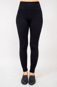 Seamless Leggings, Black, Bamboo- Final Sale