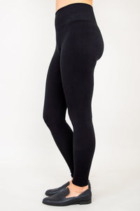 Seamless Leggings, Black, Bamboo- Final Sale
