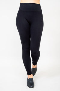 Seamless Leggings, Black, Bamboo- Final Sale
