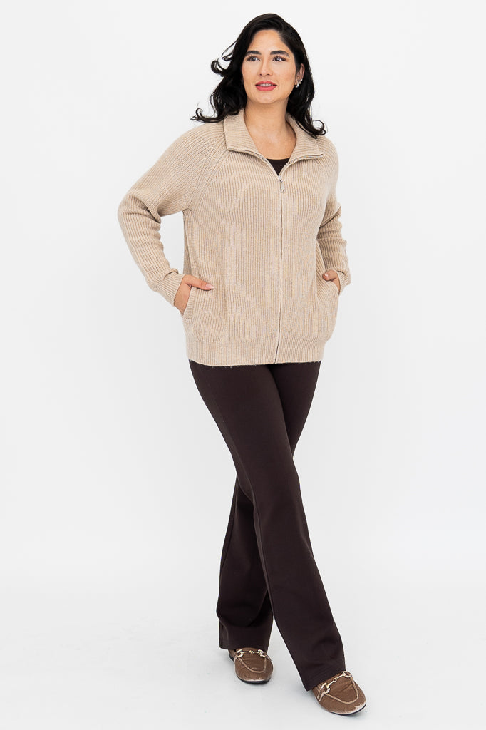 Shalamar Sweater, Camel, Wool Cashmere