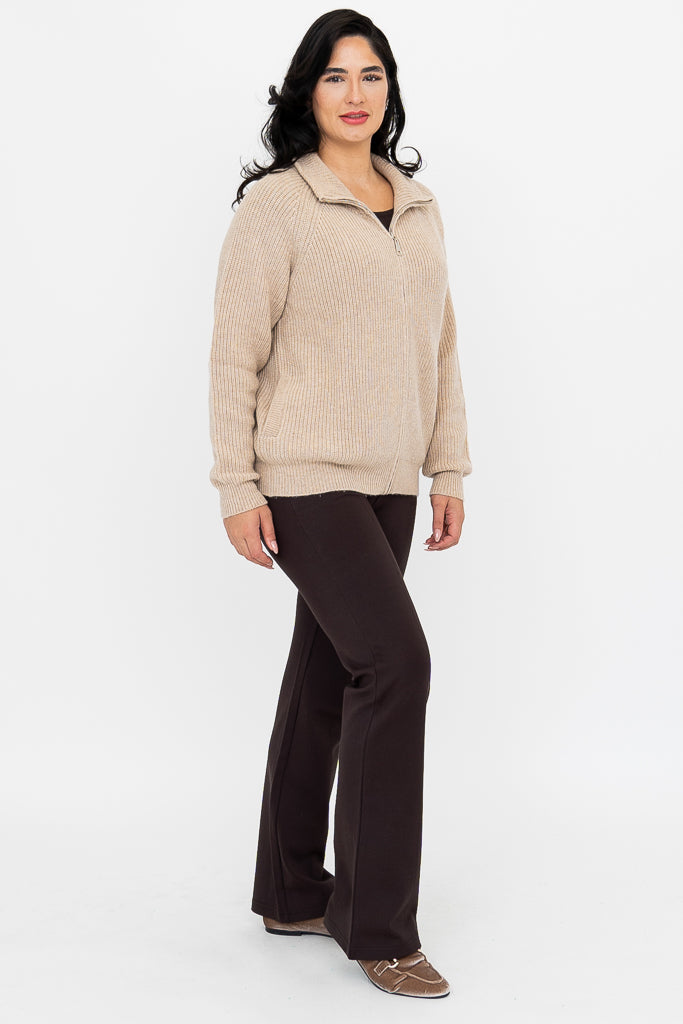 Shalamar Sweater, Camel, Wool Cashmere