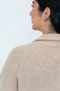 Shalamar Sweater, Camel, Wool Cashmere