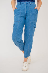 Fergie Pant, Lightweight Tencel Denim
