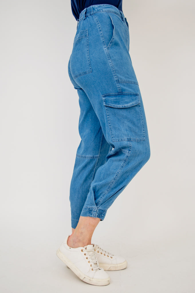 Fergie Pant, Lightweight Tencel Denim