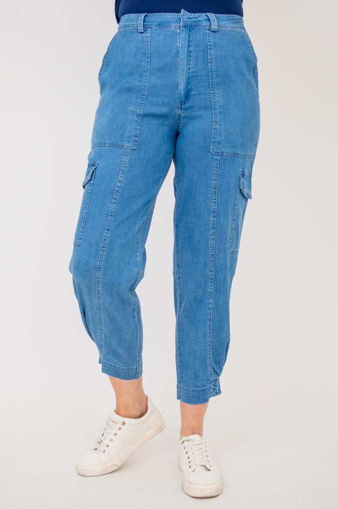 Fergie Pant, Lightweight Tencel Denim