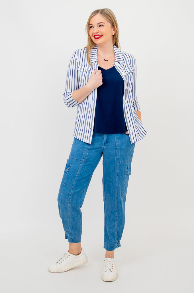 Fergie Pant, Lightweight Tencel Denim