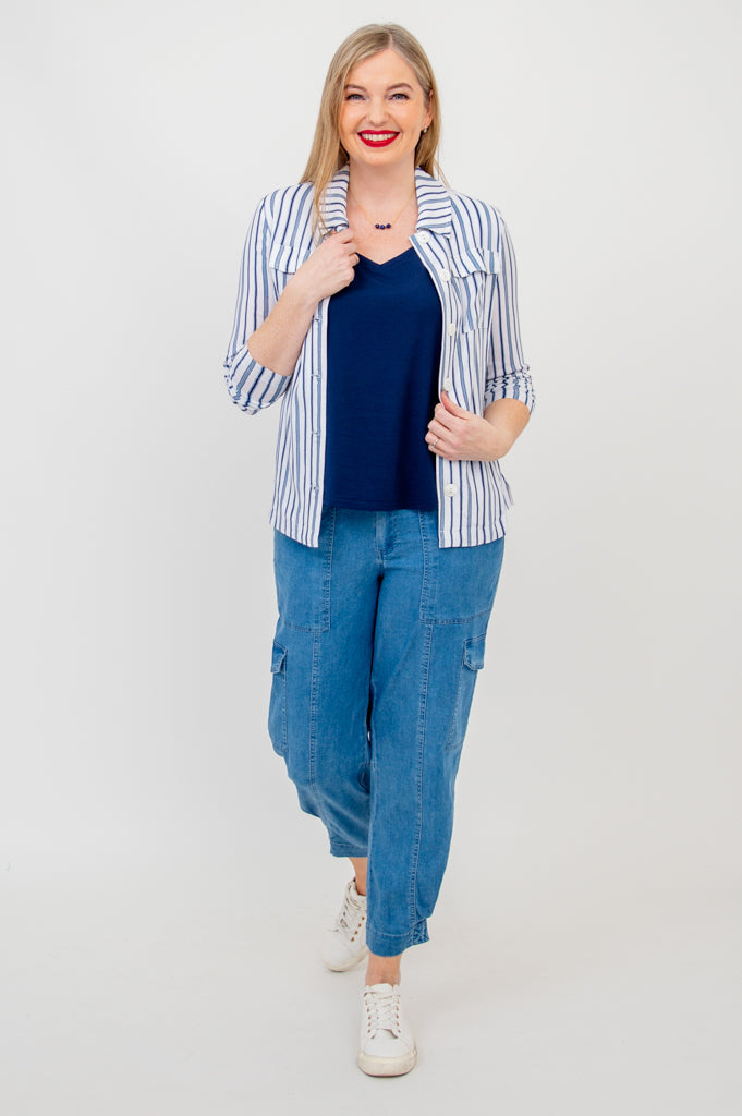 Fergie Pant, Lightweight Tencel Denim