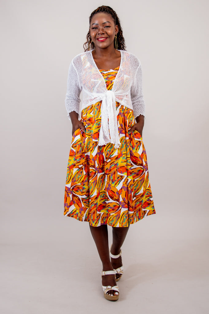 Shauna Dress, Koko, Linen Bamboo - Final Sale