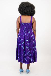 Shauna Dress, Purple Dragonfly