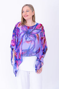 Silk Poncho, Lily Love