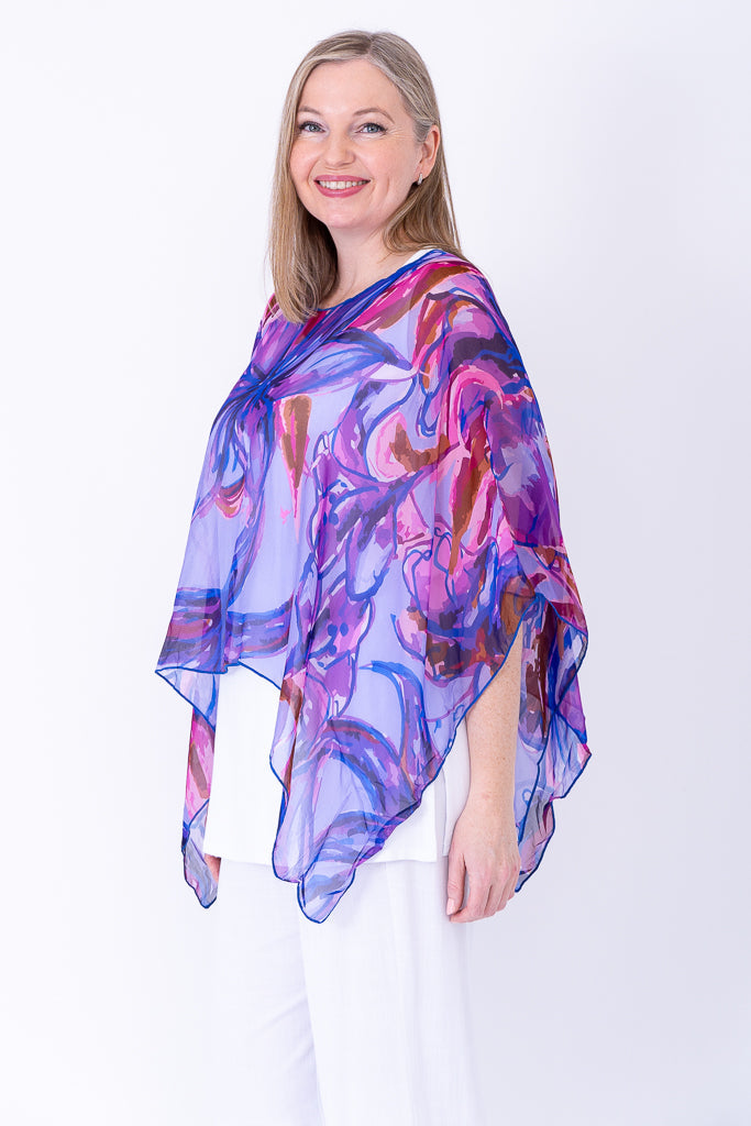 Silk Poncho, Lily Love
