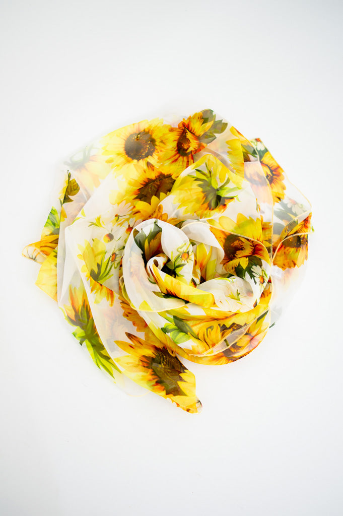 Silk Scarf, Sunflower