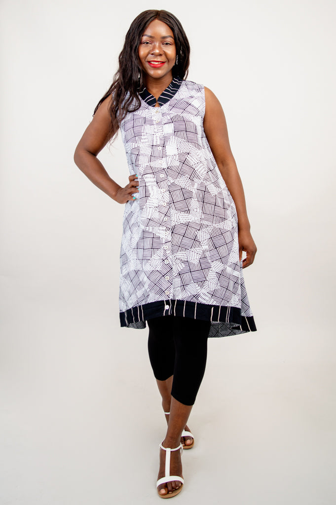 Solah Tunic, Mini Weave - Final Sale