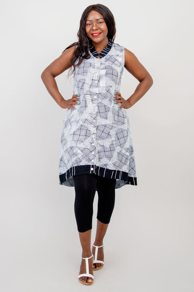 Solah Tunic, Mini Weave - Final Sale