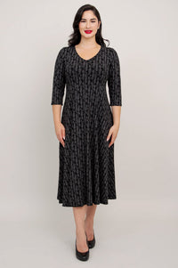 Soul Dress, Charcoal Paisley - Final Sale