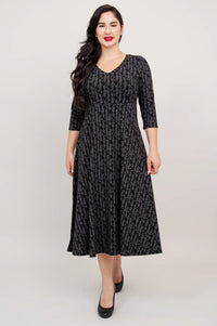 Soul Dress, Charcoal Paisley - Final Sale