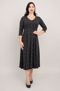 Soul Dress, Charcoal Paisley - Final Sale