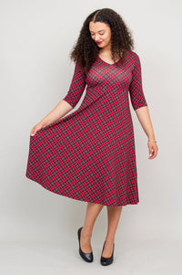 Soul Dress, Cherry Plaid, Bamboo