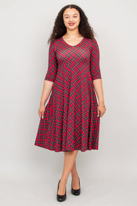 Soul Dress, Cherry Plaid, Bamboo