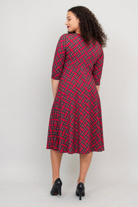 Soul Dress, Cherry Plaid, Bamboo