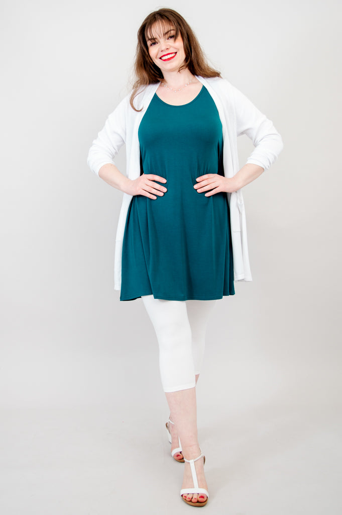 Spirit Dress, Teal, Bamboo