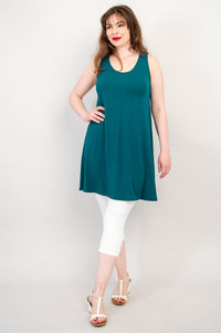 Spirit Dress, Teal, Bamboo