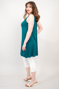 Spirit Dress, Teal, Bamboo