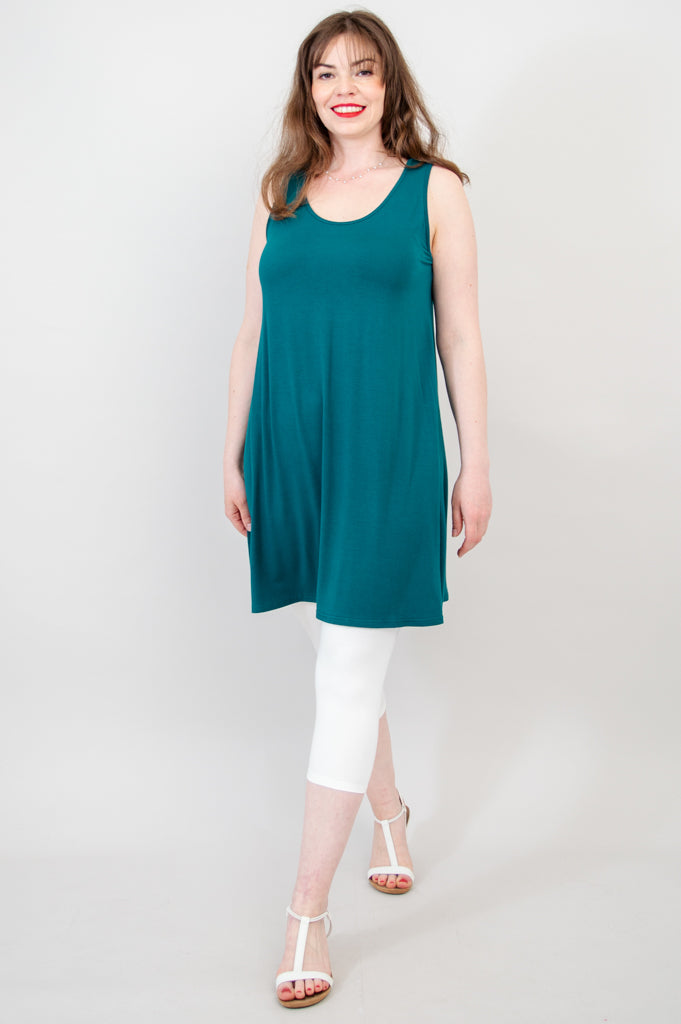 Spirit Dress, Teal, Bamboo