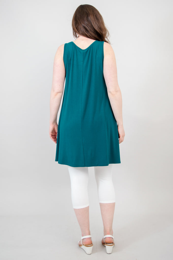 Spirit Dress, Teal, Bamboo