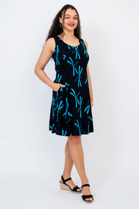 Sweet Sara Dress, Turquoise Dragonfly